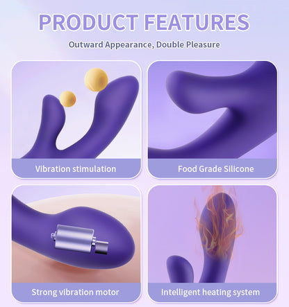 Kelly | Stimulateur Massant Intime Double & Chauffant