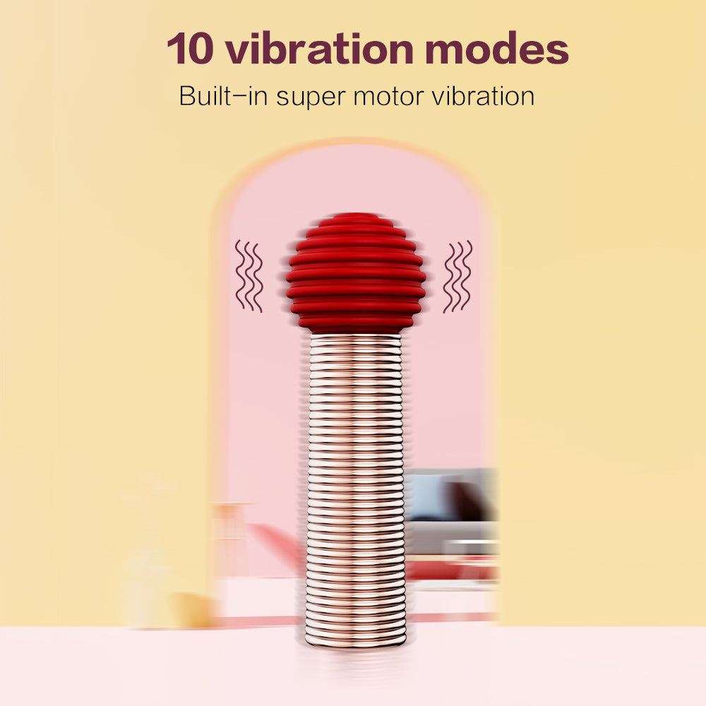 Roman | Mini Stimulateur Massant Intime 5 Embouts – Polyvalent & Discret