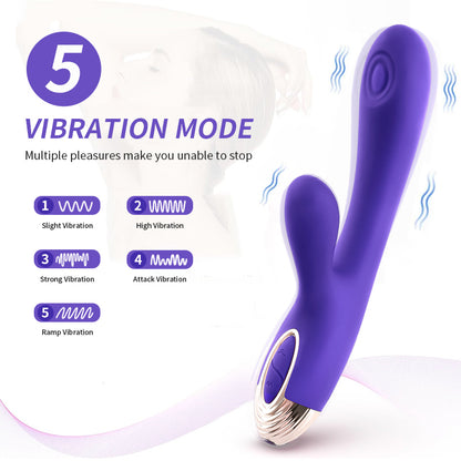 Lily | Stimulateur Massant Intime à Vibration & Battement (Double Action)